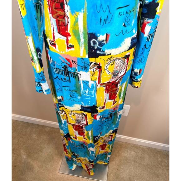 ALICE + OLIVIA Basquiat Delora Long Sleeve Bodycon Maxi Dress Size 14 - Picture 7 of 10